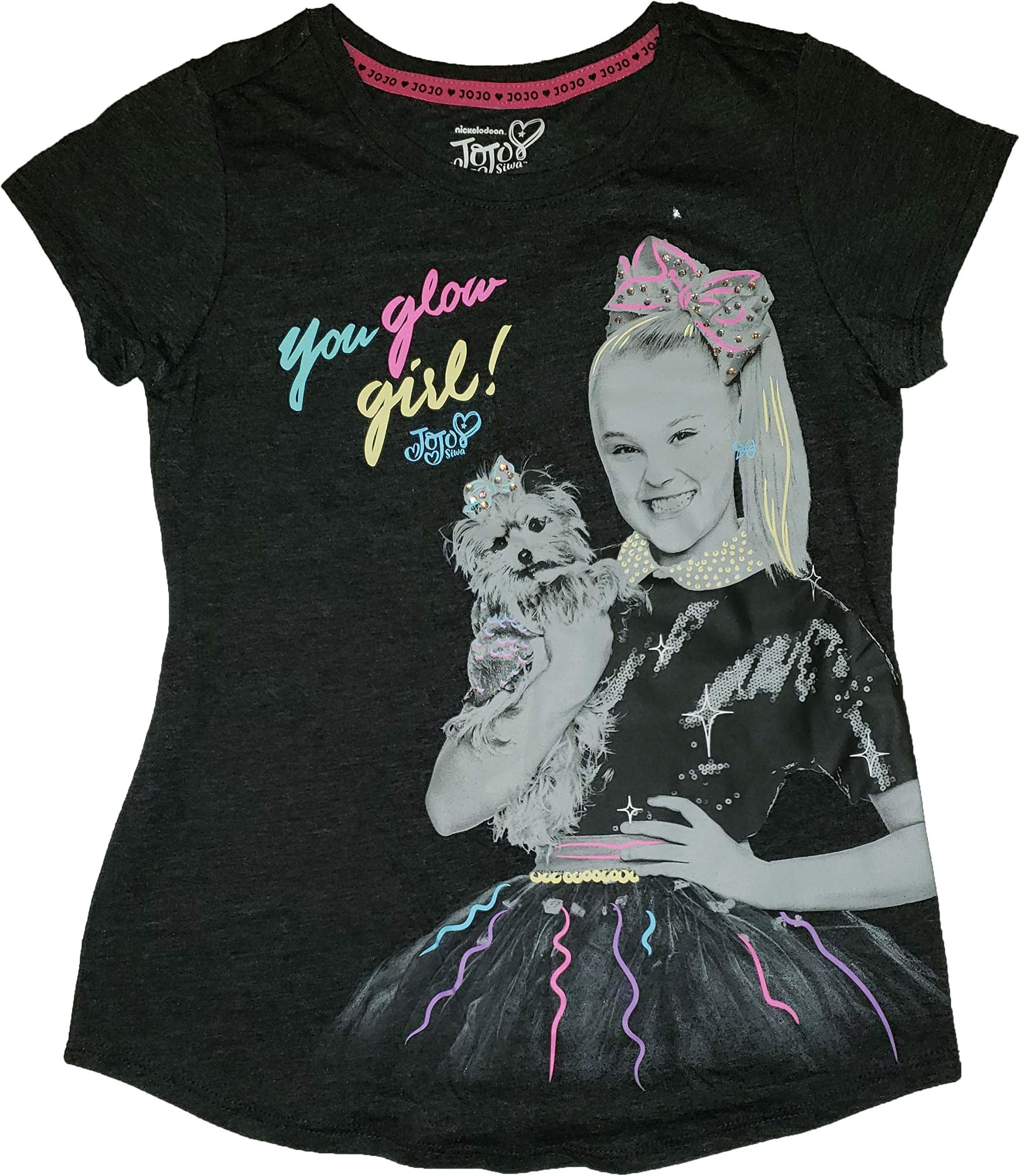 Bow Wow T Shirt Tee Neon Bright (M 7-8)