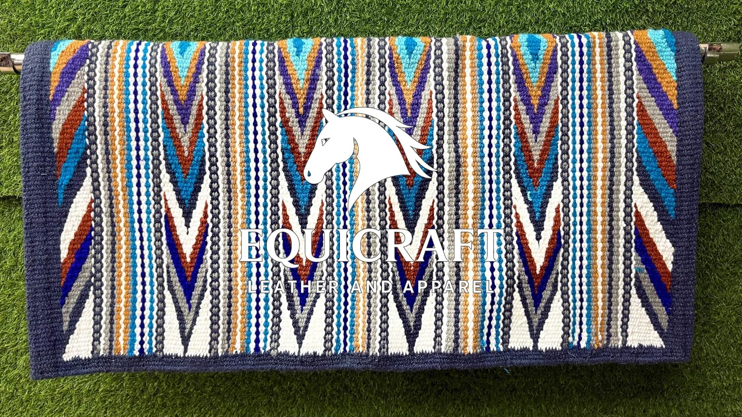 Handmade Western Ranch Saddle Blanket | Genuine New Zealand Wool Pad | Custom Equestrian Gear AM-21