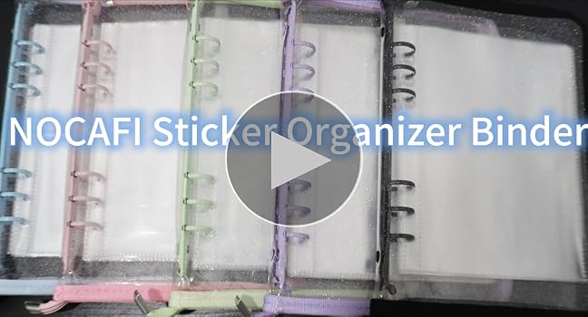 Amazon.com: NOCAFI Sticker Organizer Binder Storage Book A5