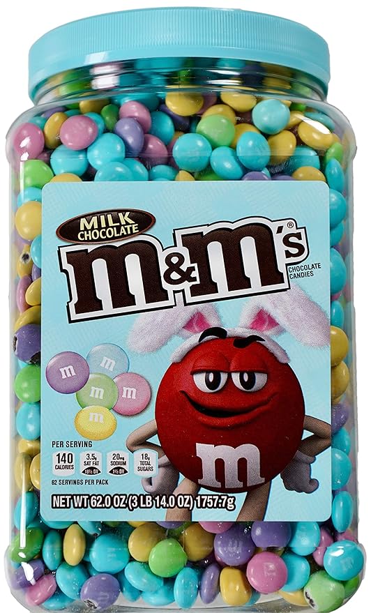 M&M's Milk Chocolate Easter Candy Jar (62 Oz.) Books