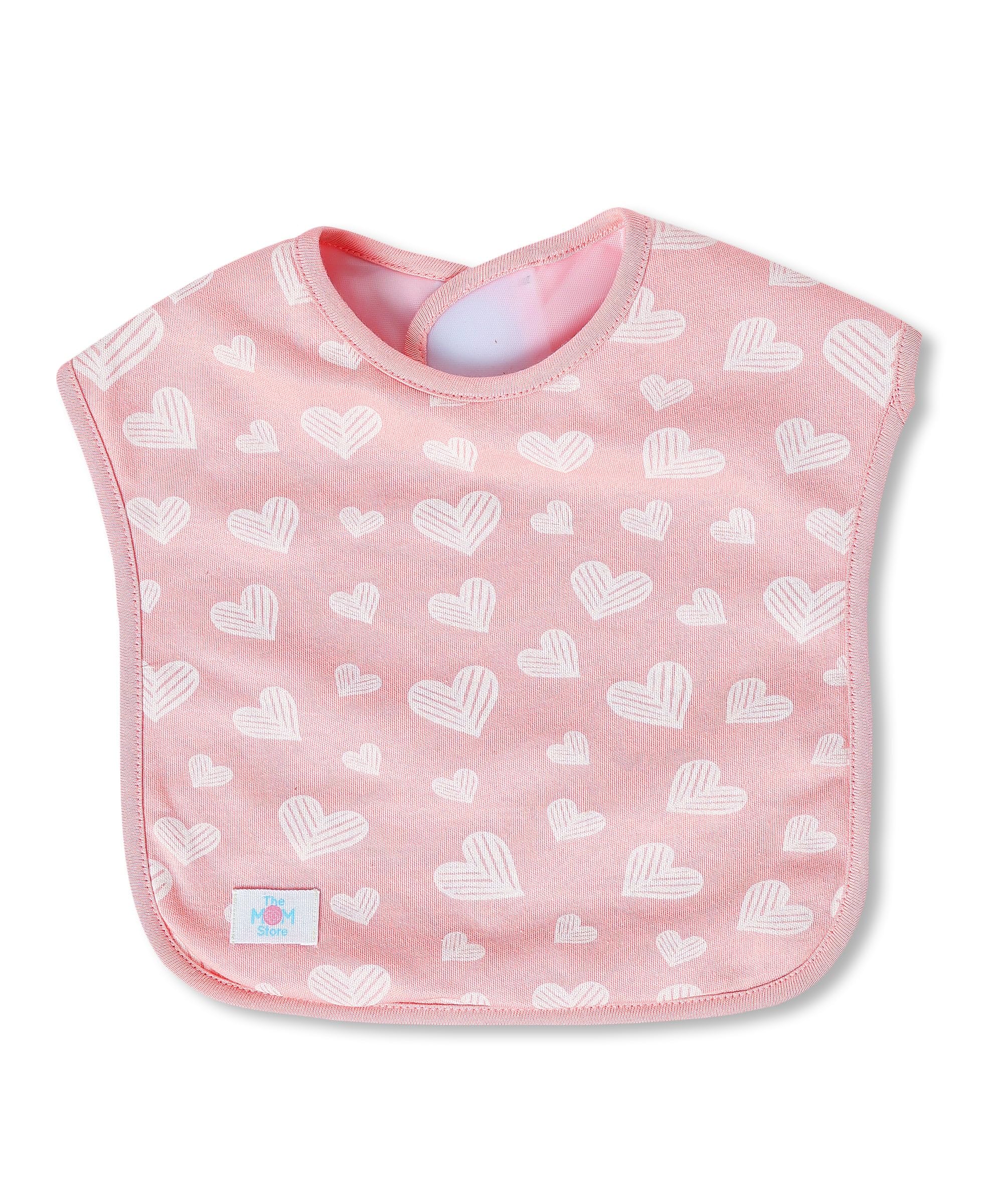 The Mom Store Baby Feeding Bibs | Feeding Infants and Toddlers | Velcro Opening At The Back Of The Neck | Baby Handkerchief | Cotton | 0-8M-image-35
