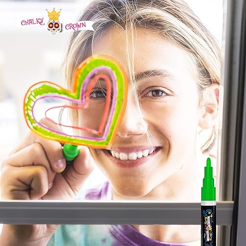 Miniatura 5 de CHALKY CROWN Marcadores de pintura acrílica de 0.039in, bolígrafos de pintura acrílica para pintura de rocaspiedra, cerámica, vidrio, madera, punta