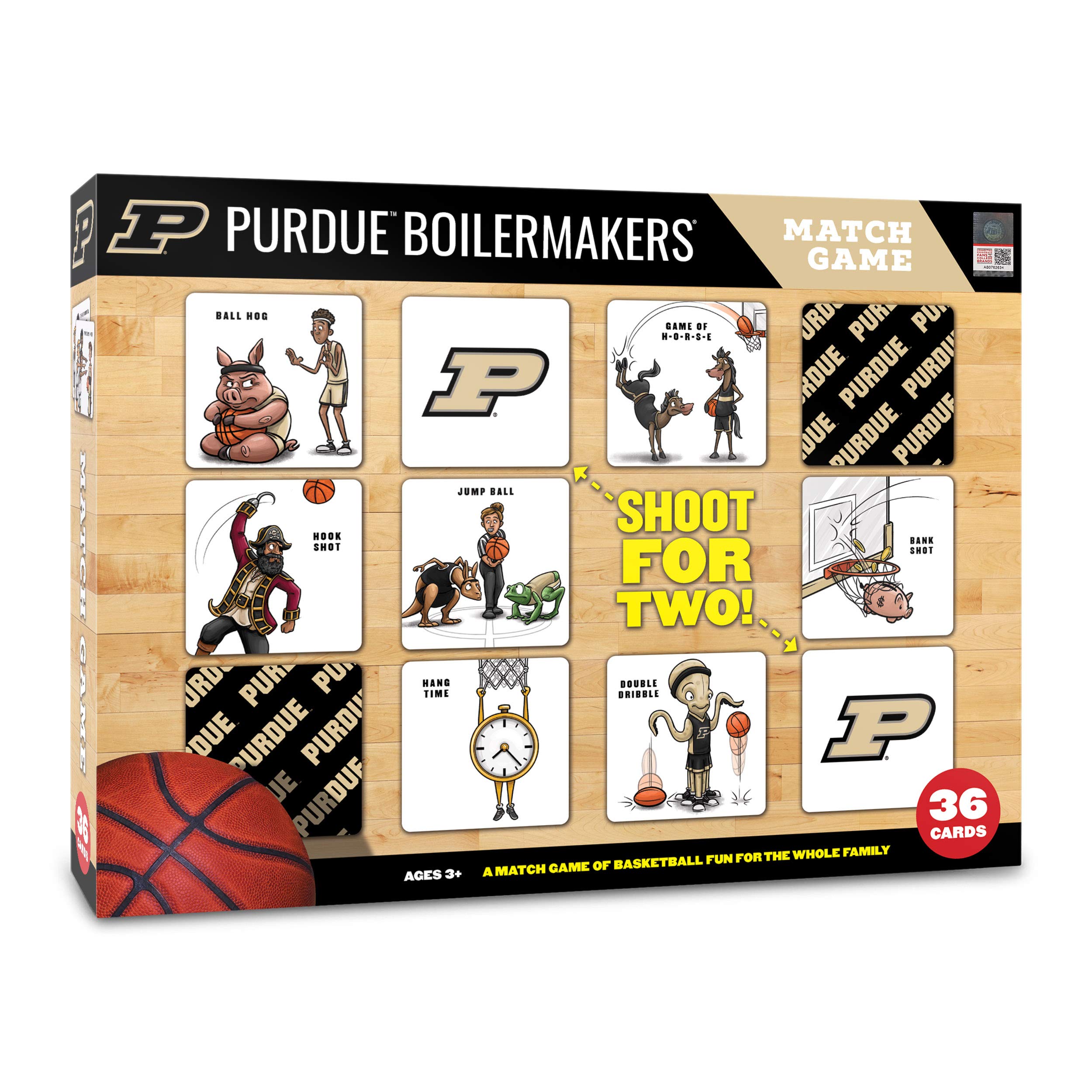 YouTheFan NCAA Officially-Licensed Memory Match Game - Humorous, Team-Specific, Original Hand-Drawn Artwork, Fun for the Whole Family, for Fans Young and Old