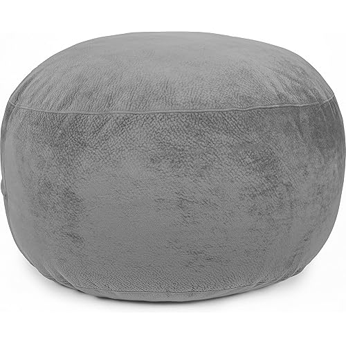 Lounge & Co. Jumbo Lounger FoamFilled Plush Round Bean Bag