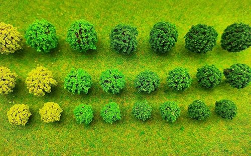Miniatura 7 de 24 piezas de mini árboles modelo mixtos arbustos grupos de vegetación arbustos para modelo, tren, paisaje, arquitectura, árboles, modelo, paisaje,
