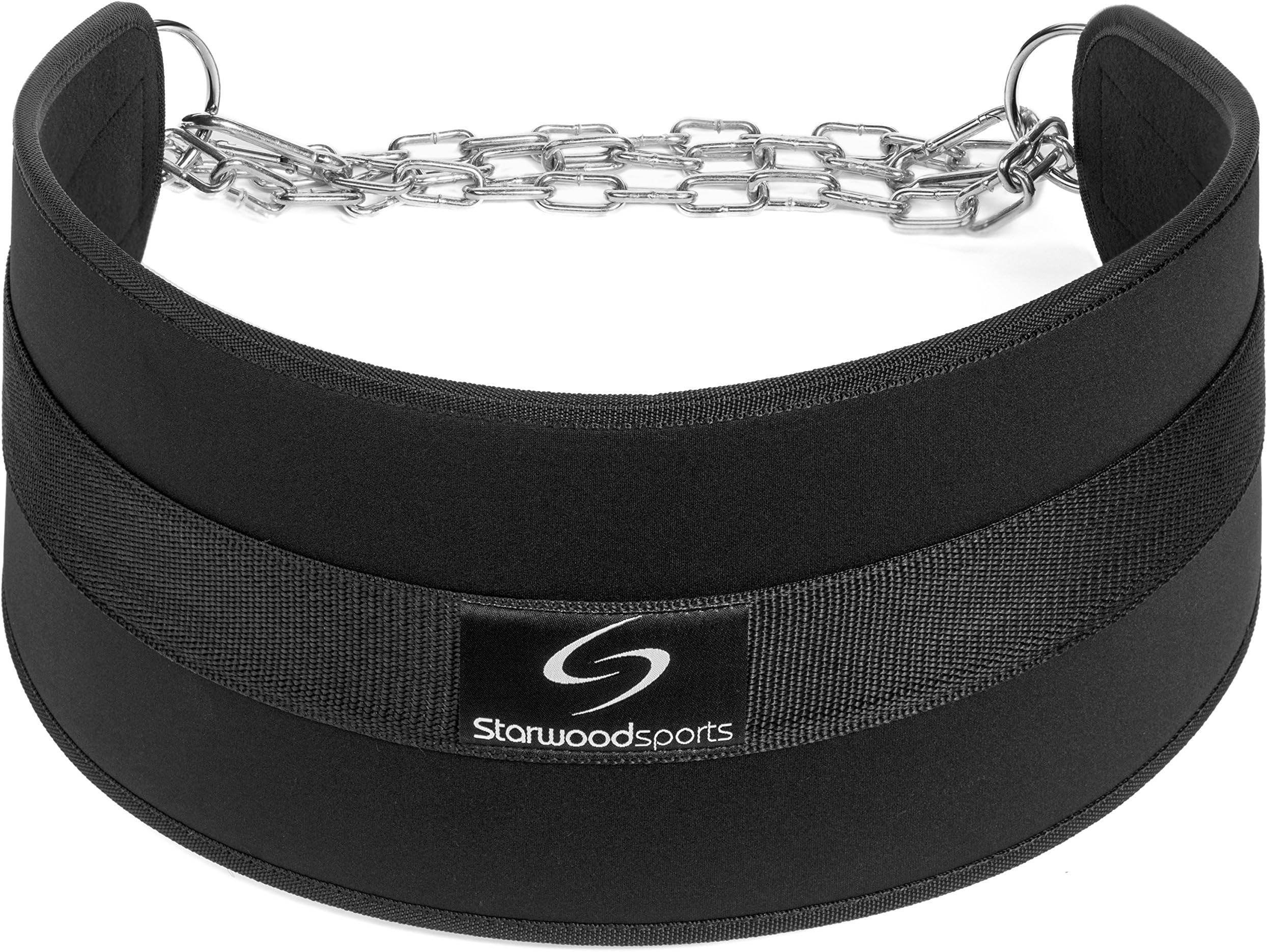 Starwood Sports Dipping Belt with Chain Attachment for Weightlifting, Bodybuilding, Weighted Dips or Pull ups