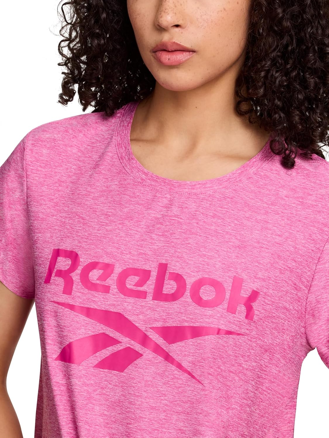 Reebok Women's Glow Short Sleeve Crop Top T-Shirt