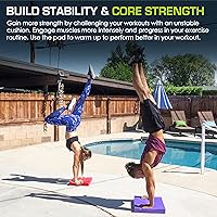 Vista 6 de ProsourceFit Exercise Balance Pad, Non-Slip Cushioned Foam Mat & Knee Pad for Fitness and Stability Training, Yoga, Physical Therapy