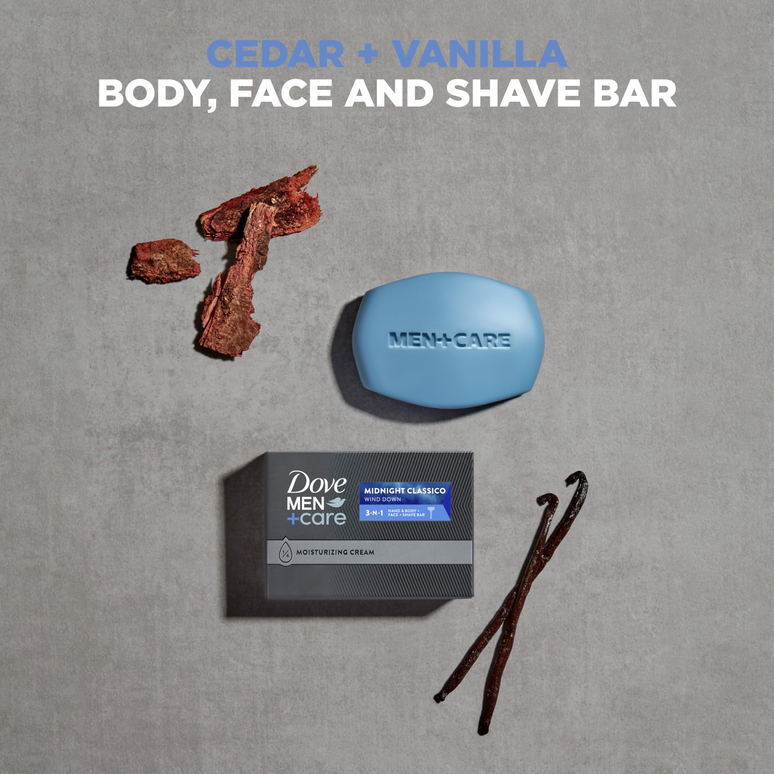 Amazon.com : DOVE MEN + CARE Hand & Body Face + Shave Bar Midnight