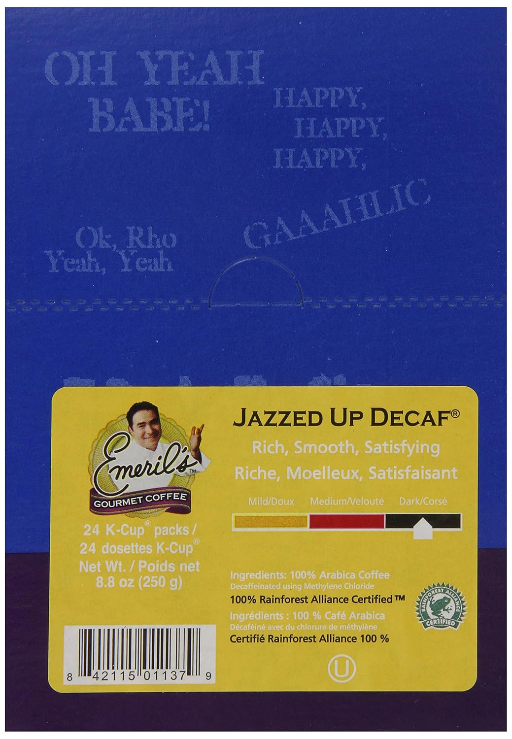 Emeril's Jazzed Up Decaf Coffee K-Cups, 96-Count