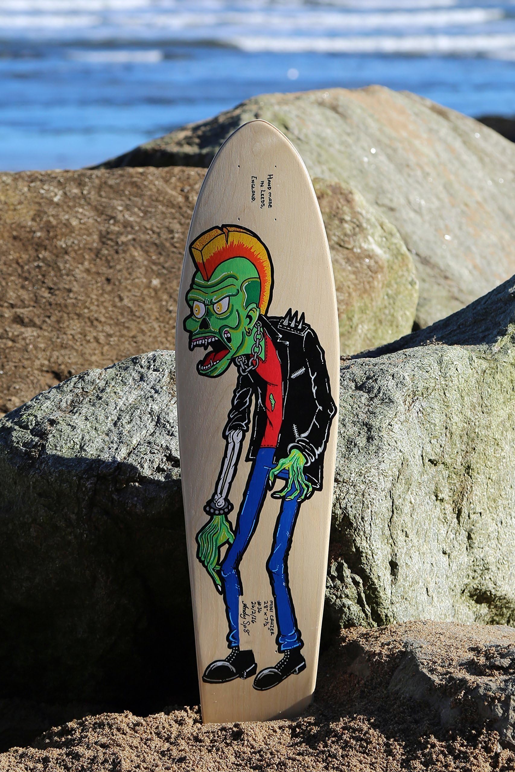 SP8BOARDS Mini Cruzer "Zombie" Skateboard Deck (Complete also available)