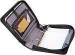 Amazon Basics Durable 3 Ring Binder with Zipper, Sturdy Storage to Keep Documents Organized, 3 Inch, Black