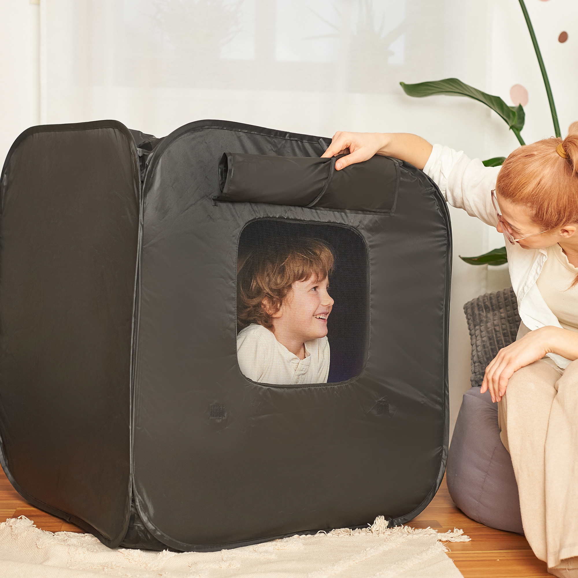 Tienda De Campaña Emergente Para Niños 120x120x120 Cm | Carpa Sensorial Para Interior Y Exterior | Regalo Para Autismo Y Juego Tranquilo