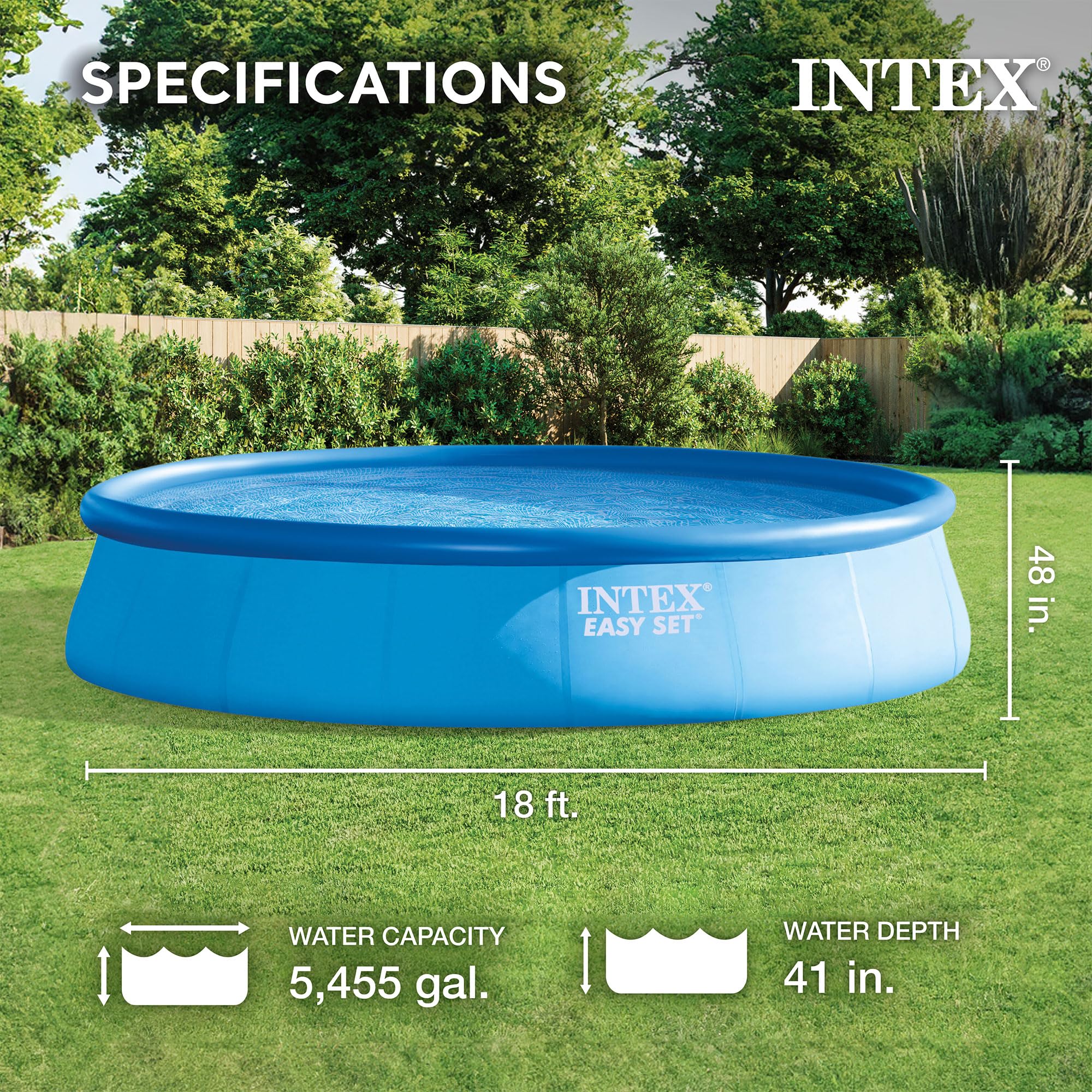 intex 18 x 48 pool easy set