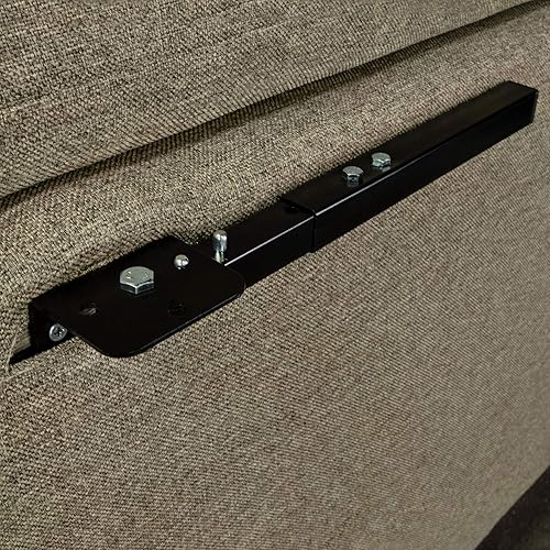 Miniatura 7 de RecPro Sofá de montaje en pared de 60 pulgadas con patas ajustables en tela, sofá cama de caravana, muebles de caravana, cama de caravana, cama Sin