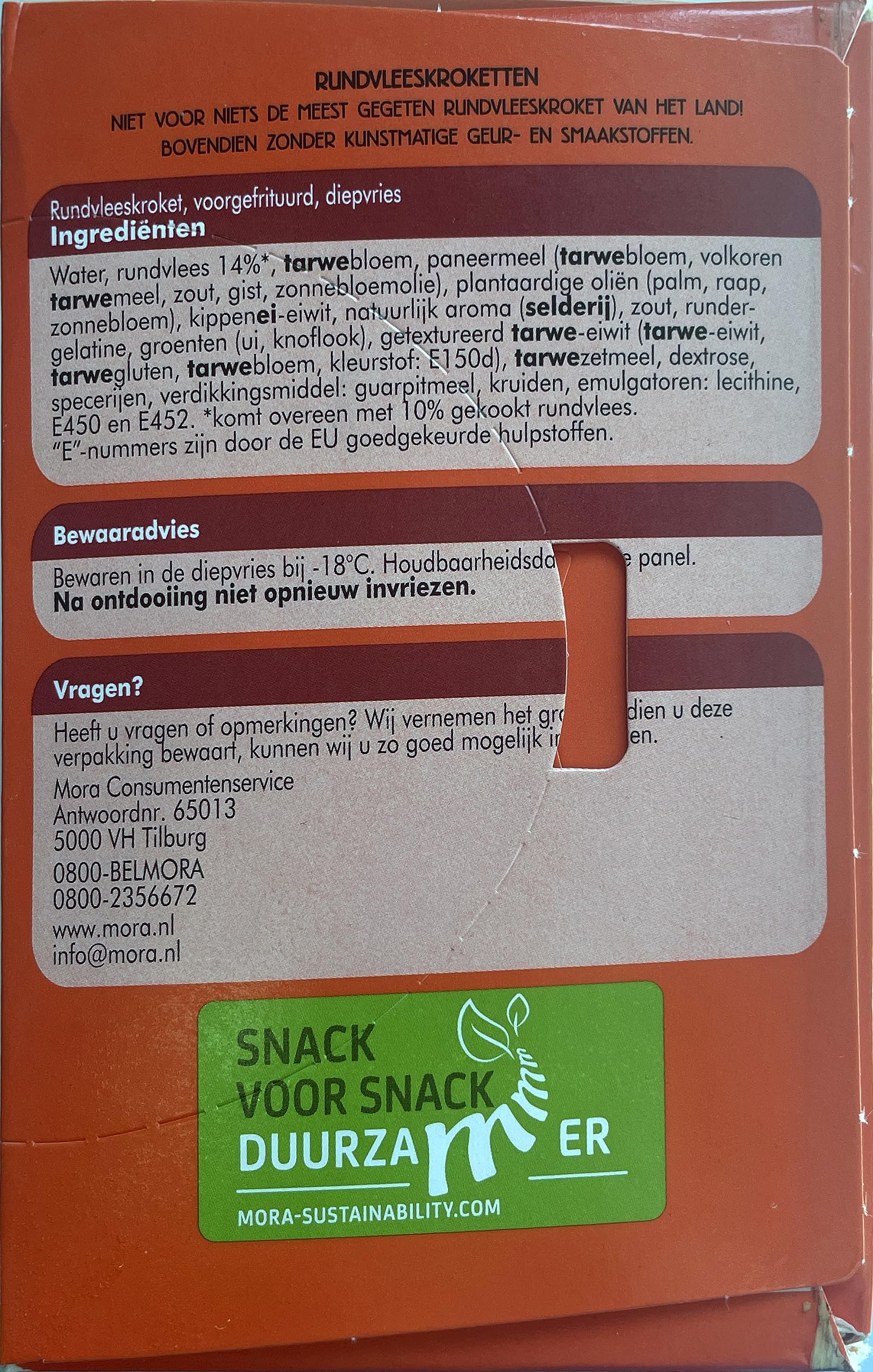 Set 2 x Mora Rindfleischkroketten 12 STK. à 70g I Rundvlees Kroketten aus Holland I Geeignet für Friteuse und Heißluftfriteuse oder Backofen I Kroketten mit Rindfleisch-Ragout I Rinderragout