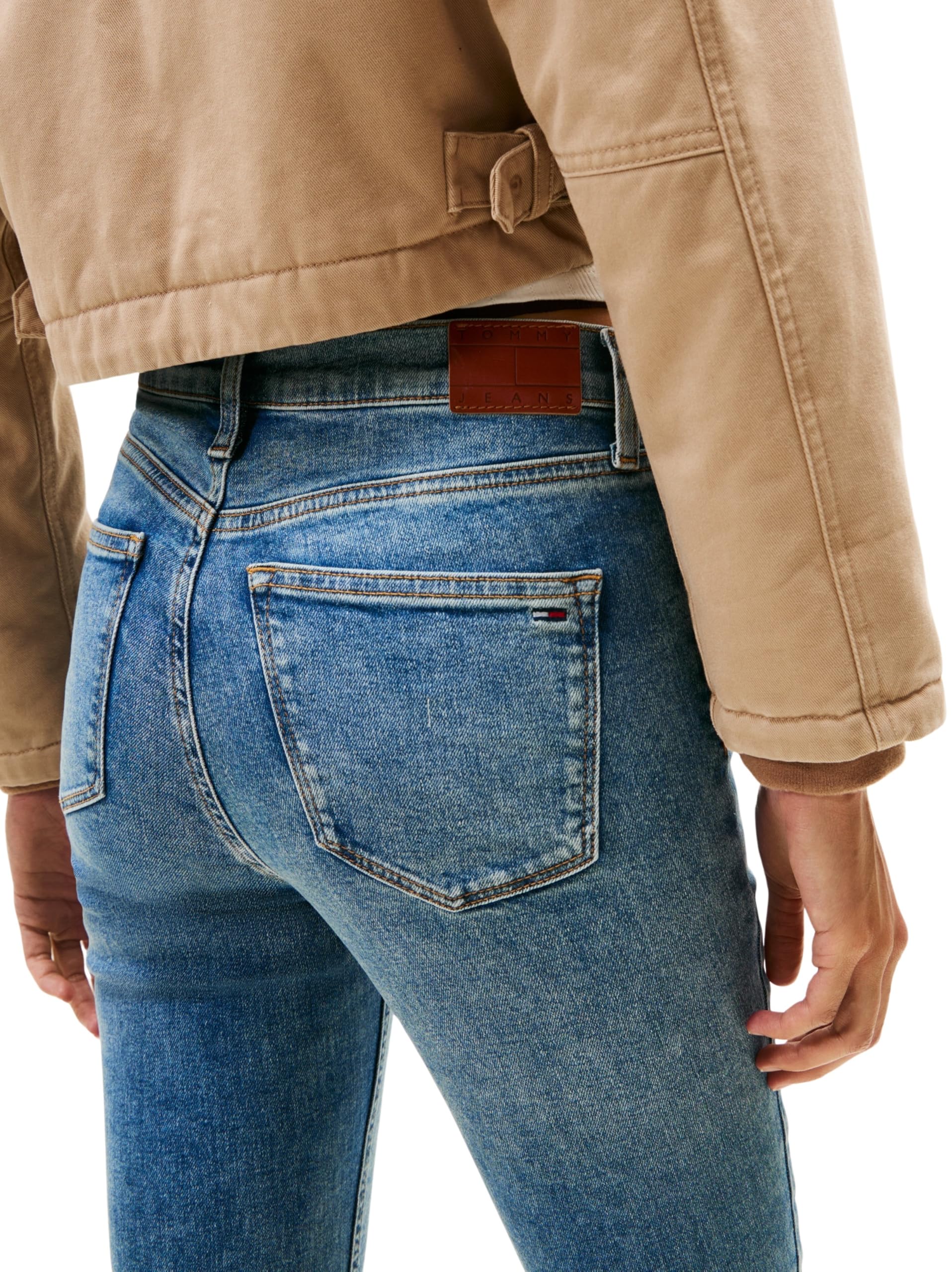 Tommy Jeans Damen Jeans Hose Nora Skinny Mid Rise