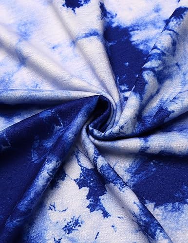 Miniatura 5 de Ekouaer - Conjunto de pijama de 2piezas con teñido anudado para mujer, para descansar y dormir