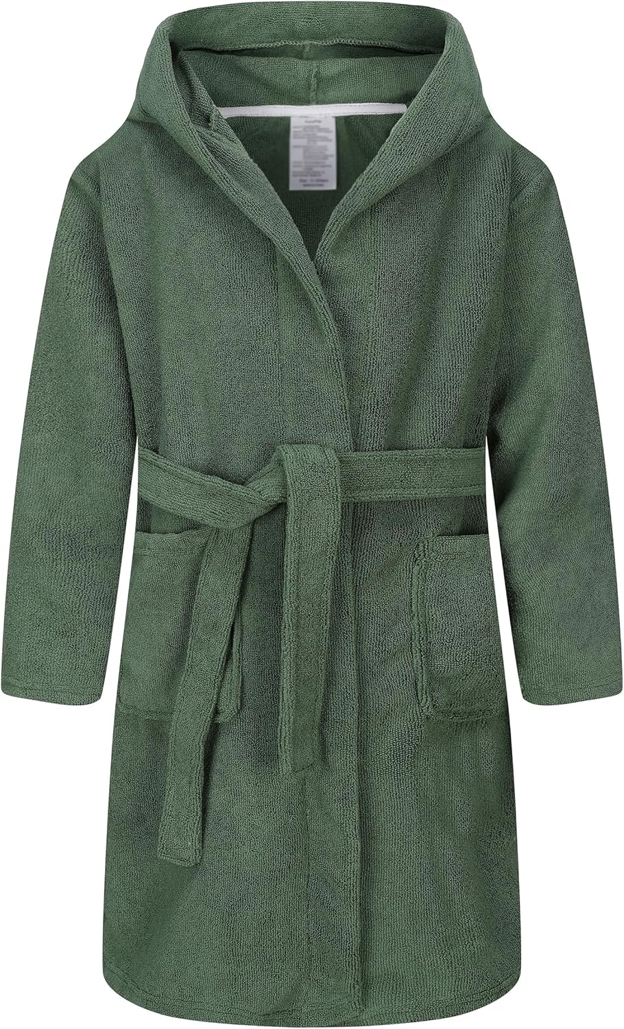 Kids Soft Towel Hooded Robe Cotton Bathrobe for Boys 5-16 Years