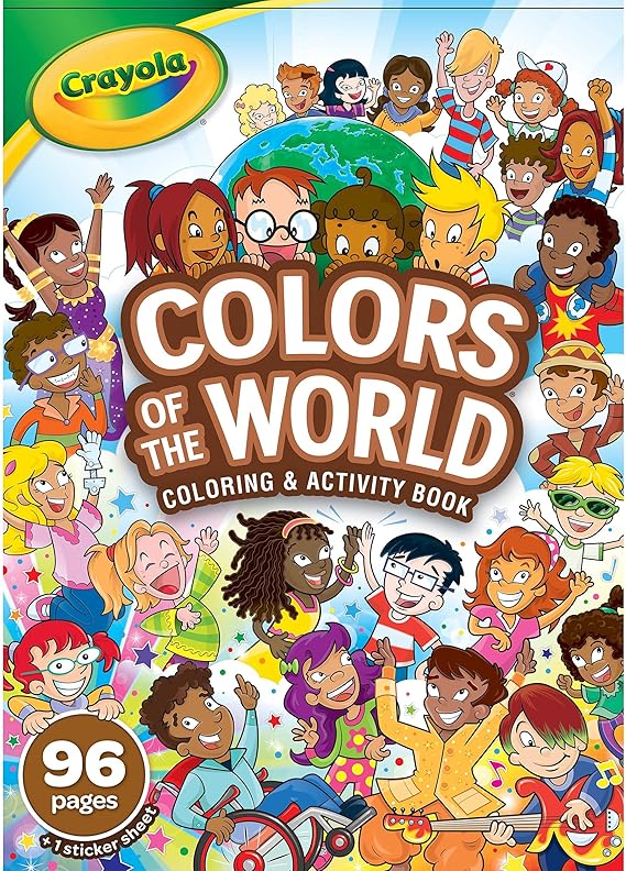 1. Crayola - Colors of the World Coloring Book