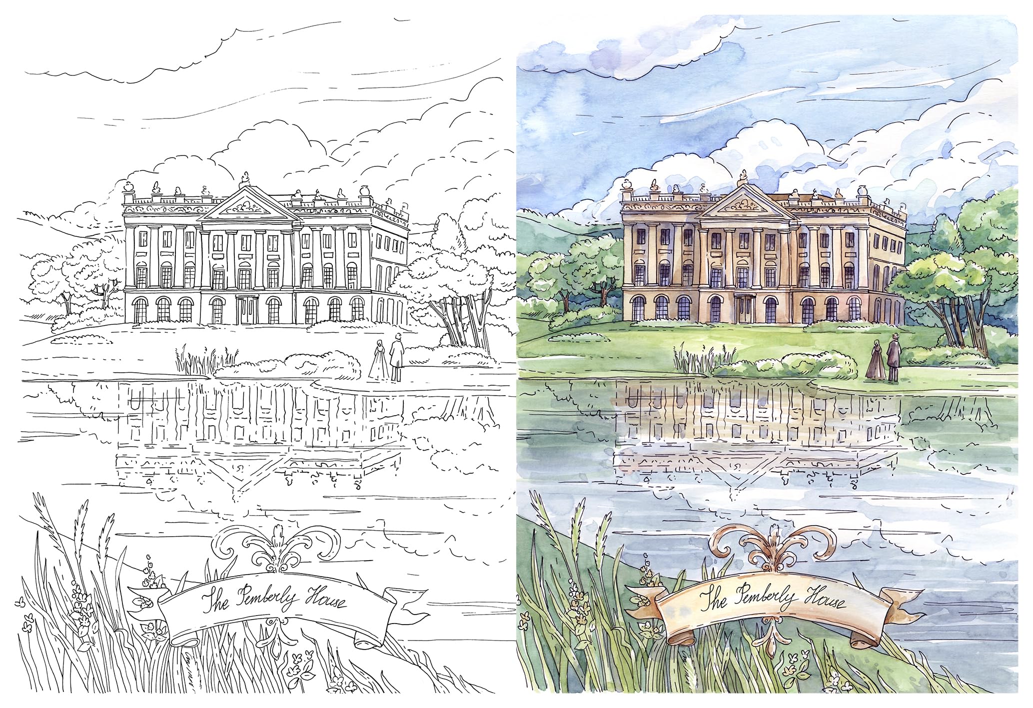 Héroïnes de la littérature anglaise le livre aquarellable livre à colorier et à peindre activité relaxante - Activités loisirs créatifs - livre aquarelle: 35 scènes à peindre à l'aquarelle