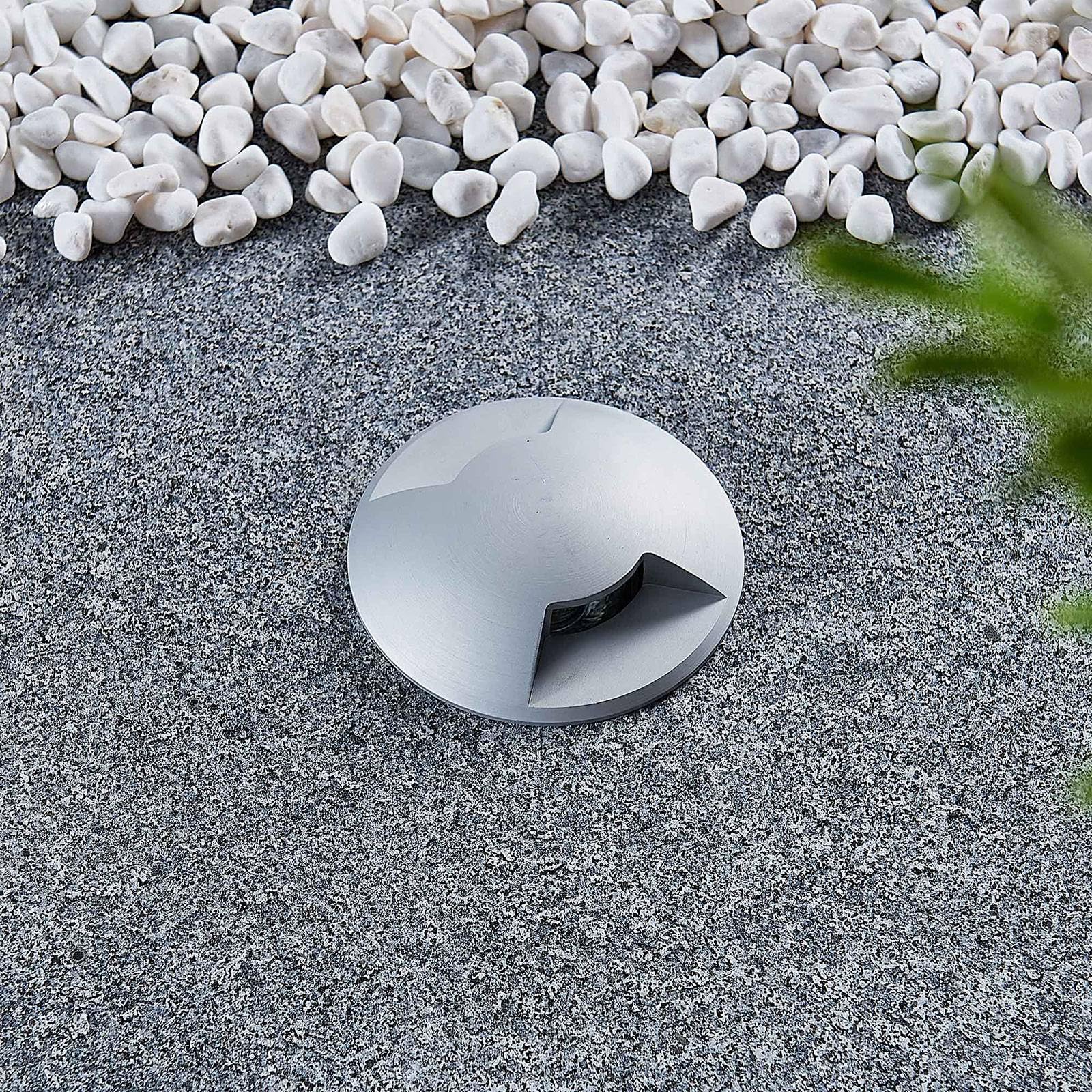 Lucande Faretto da incasso terra dimmerabile (Moderno) colore Grigio, in Alluminio esterni