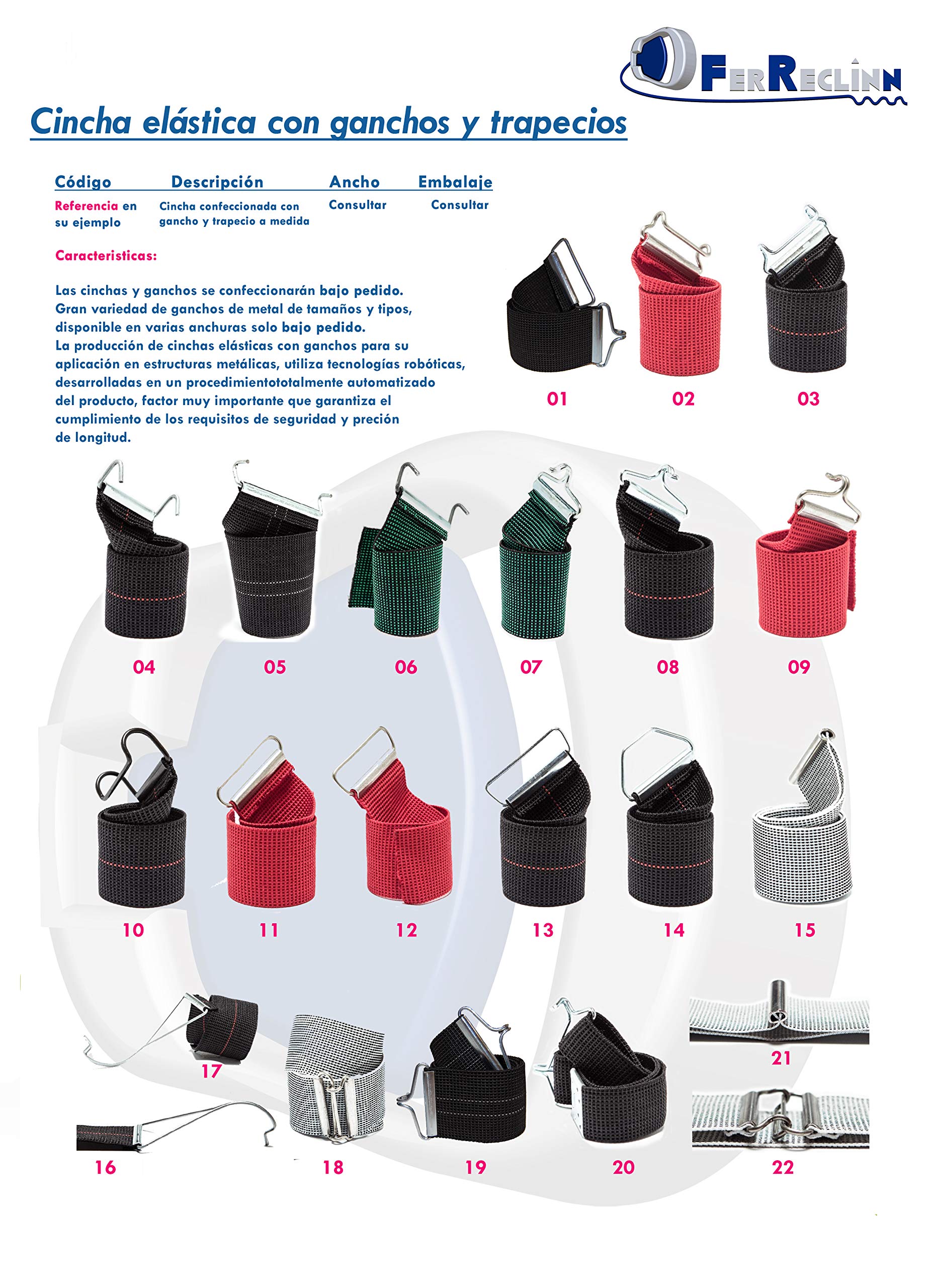Lot De 6 Sangles De Chaise Renforcées – Longueur 36,5 Cm (extensible), Crochets Métalliques, Pour Chaises Longues Et Pliantes - 7