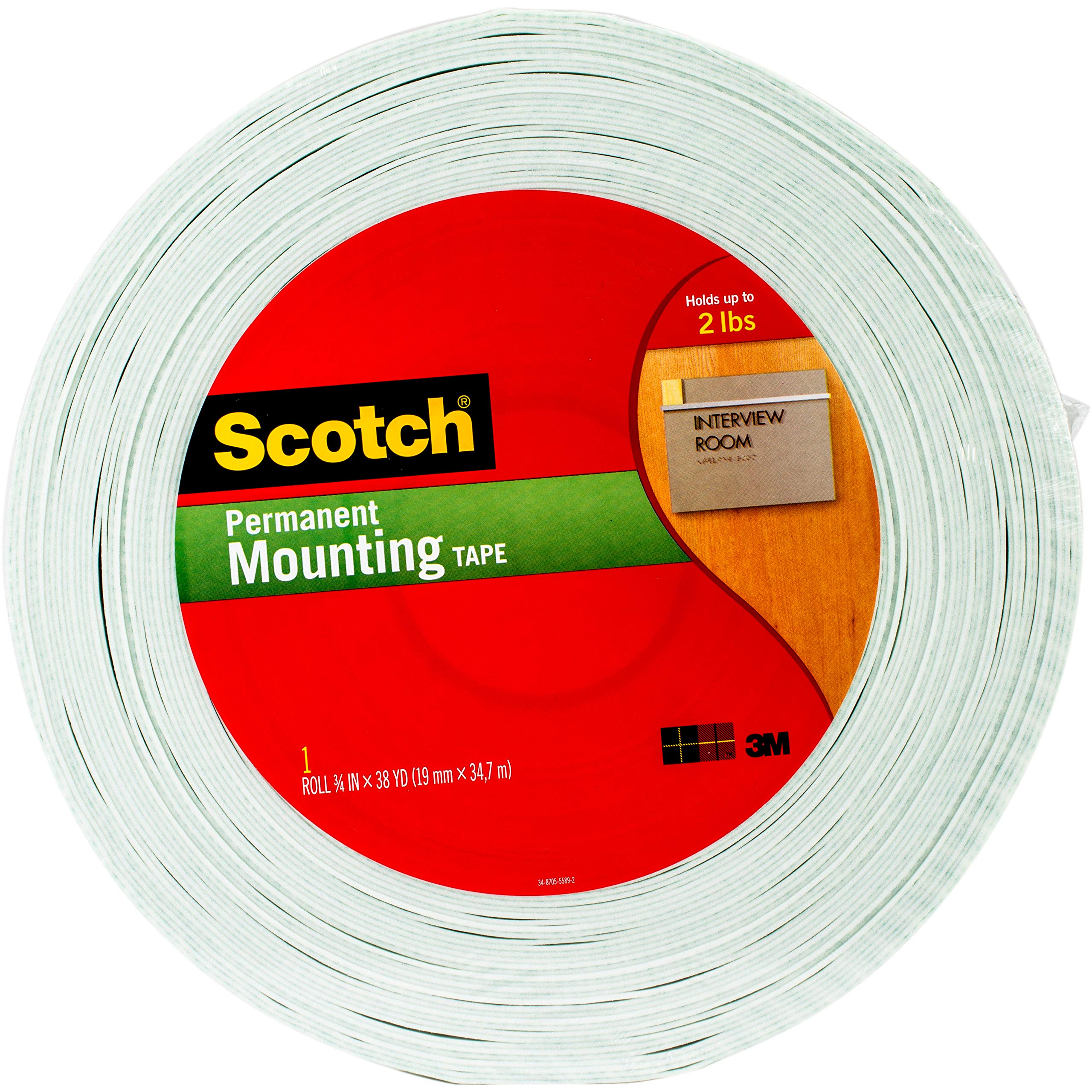 3m Scotch R dwustronna taśma montażowa z pianki, wielokolorowa, 25,4 x 19,3 x 2,03 cm
