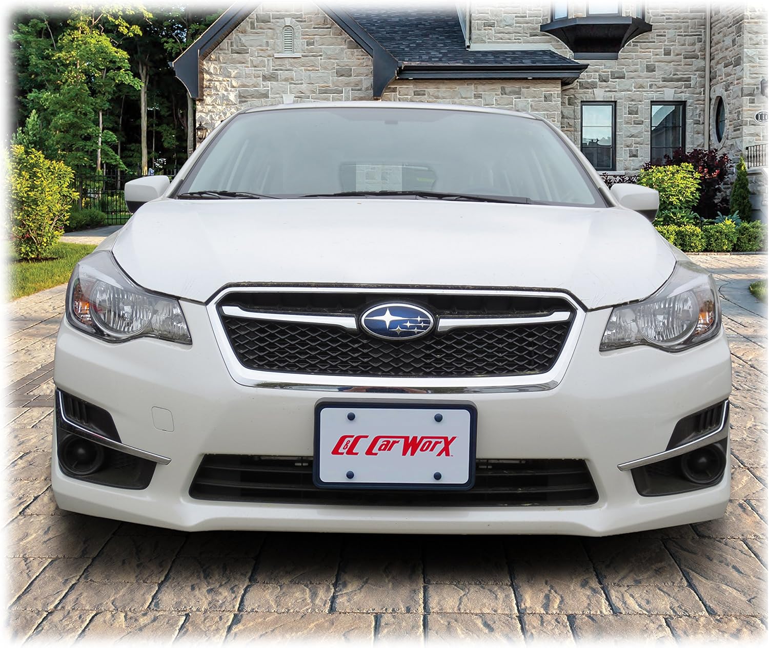 *** C&C Car Worx SI-15-FP Front License Plate Frame Bracket Mount to fit 2015-2016 Subaru Impreza (excluding WRX and STI Models)