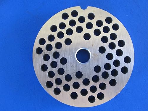 #12 x 1/4" (6,0 mm) Acero inoxidable Carne Picadora Disco de placa para Hobart LEM Cabelas Universal MTN y otros