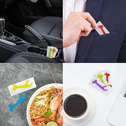 Miniatura 5 de Hilo dental para niños, hilo dental envuelto individualmente, hilo dental para niños, hilo dental portátil, con formas de animales, para niños y