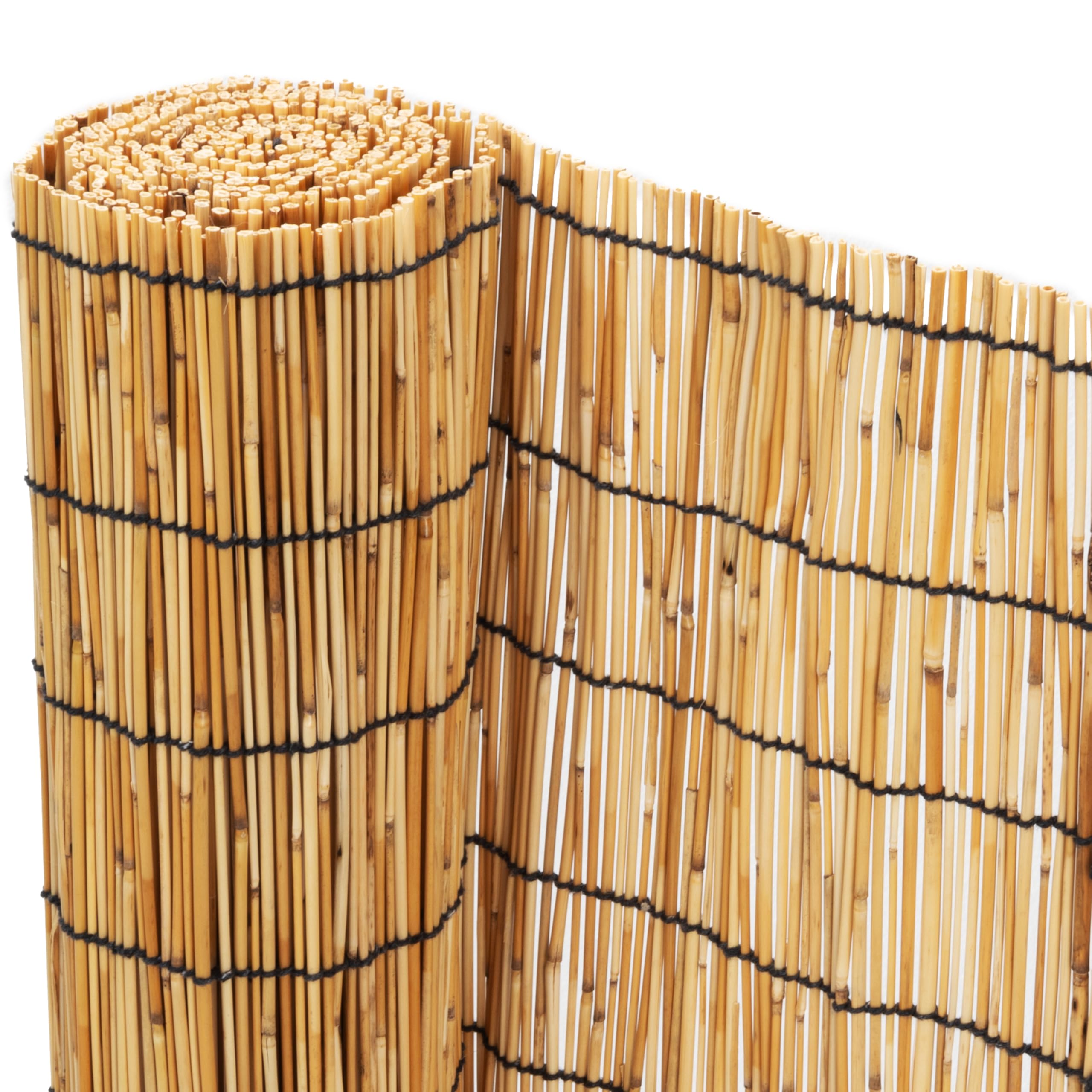 Ribelli Schilfmatten Sichtschutz Zaun 80x300cm, Sichtschutzmatte Wetterfest, Balkonsichtschutz 100% Schilfrohrmatte, Natürlicher Sichtschutzzaun für Balkon, Terrasse, Garten, Windschutz, Sonnenschutz