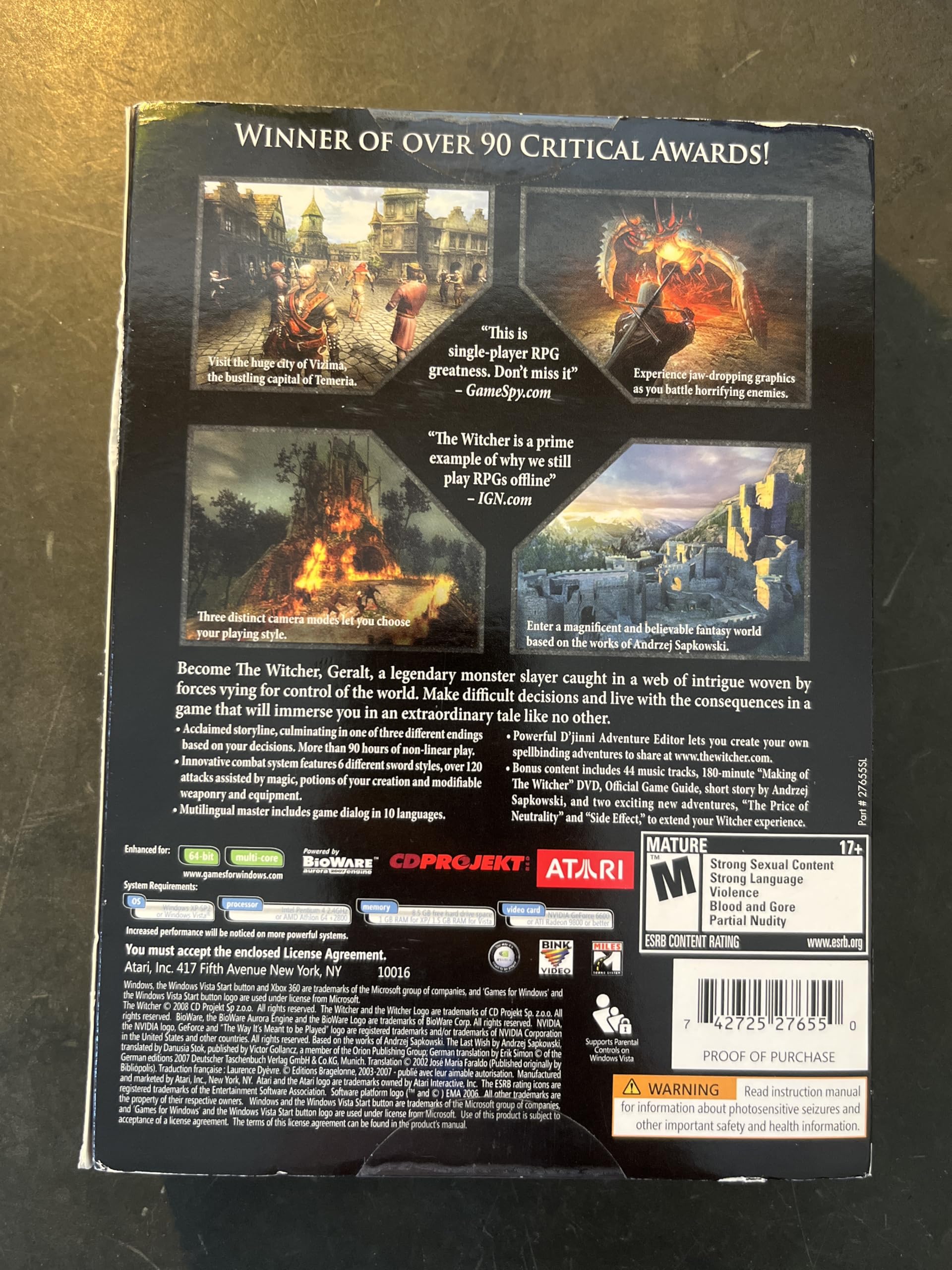 Amazon.co.jp: The Witcher: Enhanced Edition (輸入版 US) : ゲーム