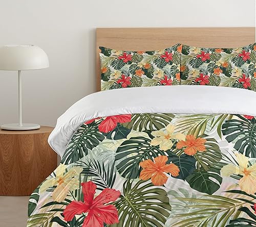 Miniatura 7 de Ambesonne - Funda de edredón multicolor disponible en tres tamaños y en diferentes colores, Tela, RosadoBlanco, King