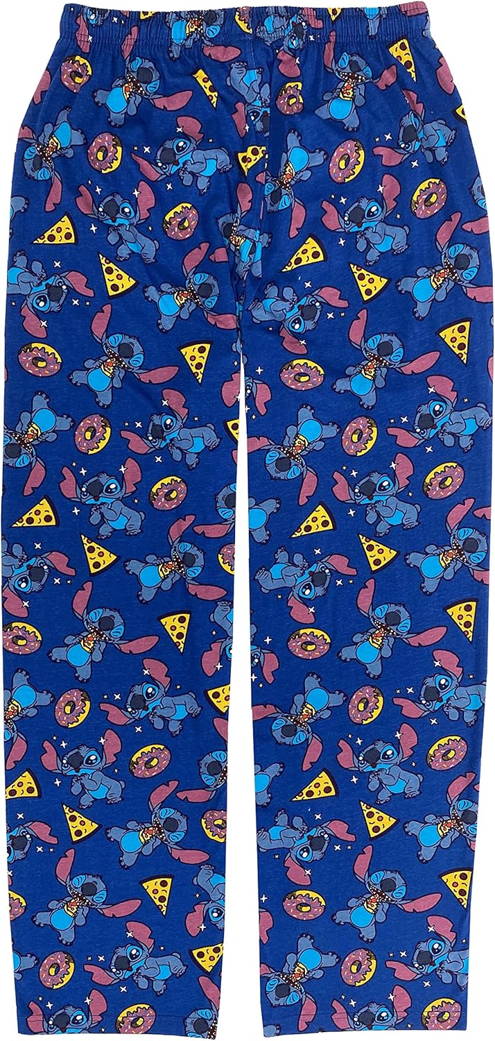 Disney Women's Lilo And Stitch Junk Food Soft Touch Cotton Plush Loungewear Pajama Pants - Image 7
