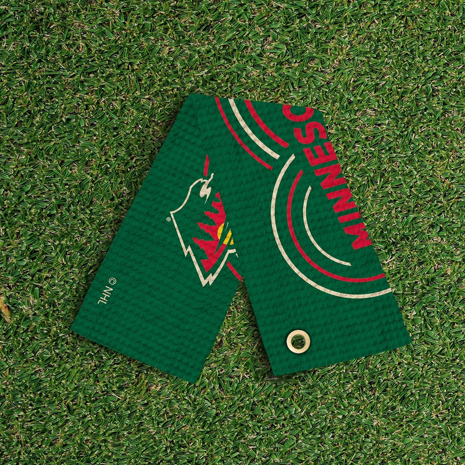 Northwest NHL Golf Towel – Official Licensed Microfiber Waffle Fabric, Absorbent 16x25 in Club Cleaning Accessory