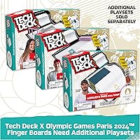 Vista 6 de Tech Deck, Competition Legends Paquete de 8 Fingerboards con Tarjetas Coleccionables, Olympic Games Paris 2024, Mini Patinetas Personalizables