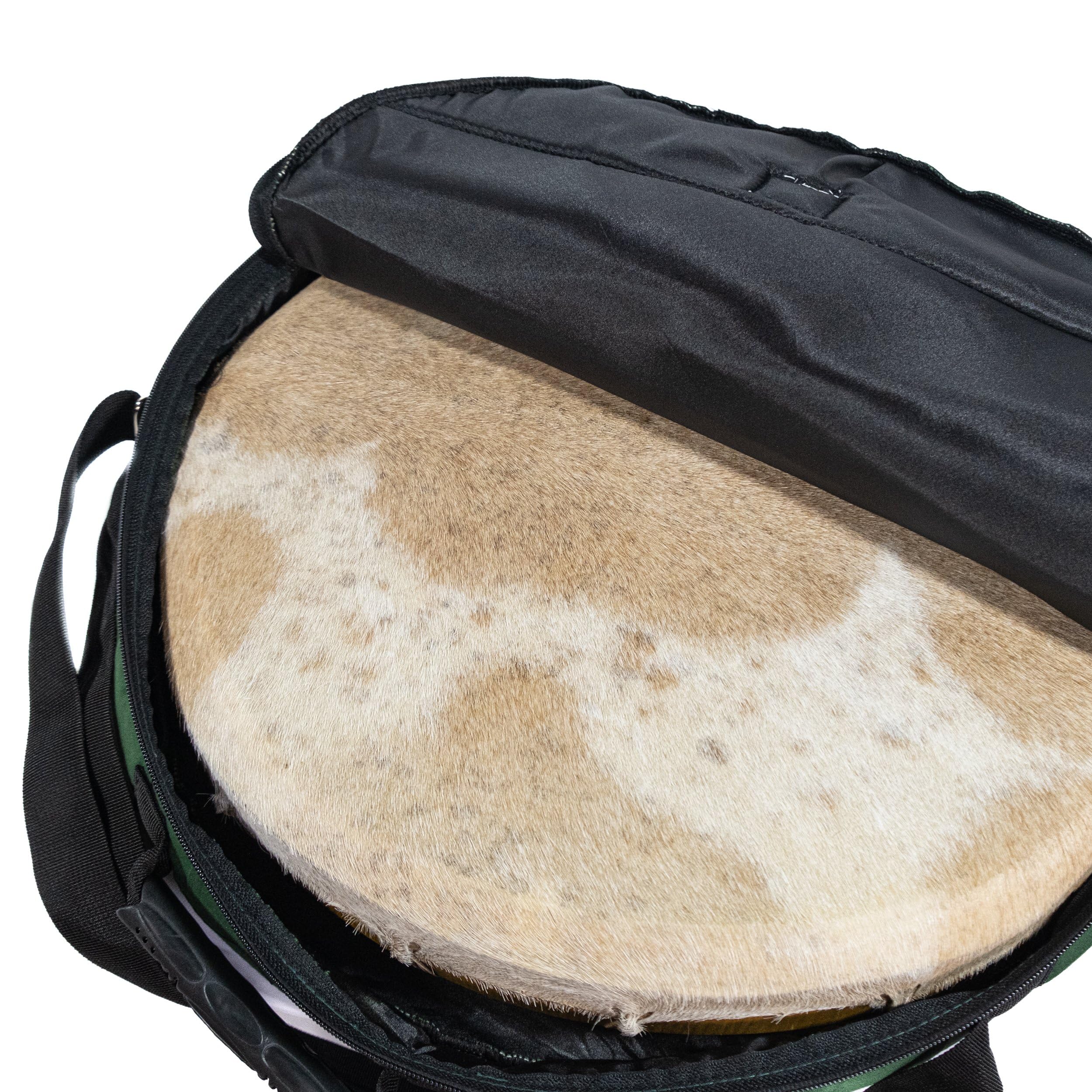 Sac de tambour en coton Drums for Schools pour tambour 55 cm de diamètre vert