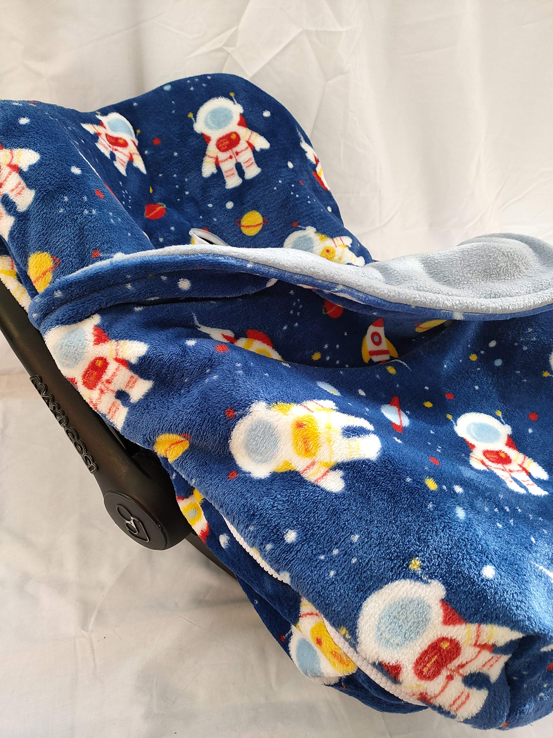 moon-bebe Housse de protection universelle groupe 0 matelas + couvercle (bleu)