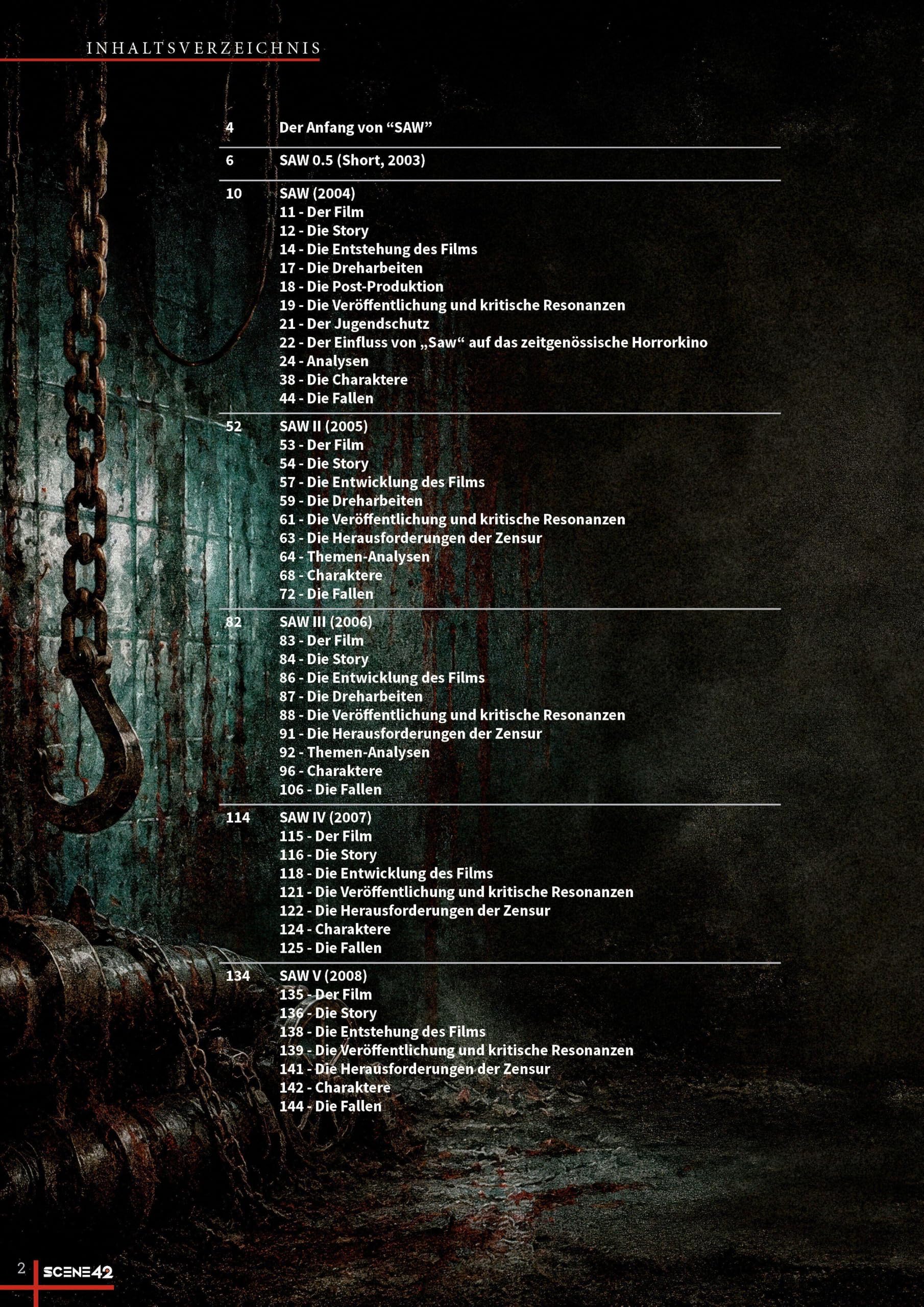 SAW – Die Filme, die Fallen und die Mechanik der Angst (Scene 42-Das Filmarchiv): Ein Scene-42-Archivband über eines der prägendsten Horror-Franchises des 21. Jahrhunderts