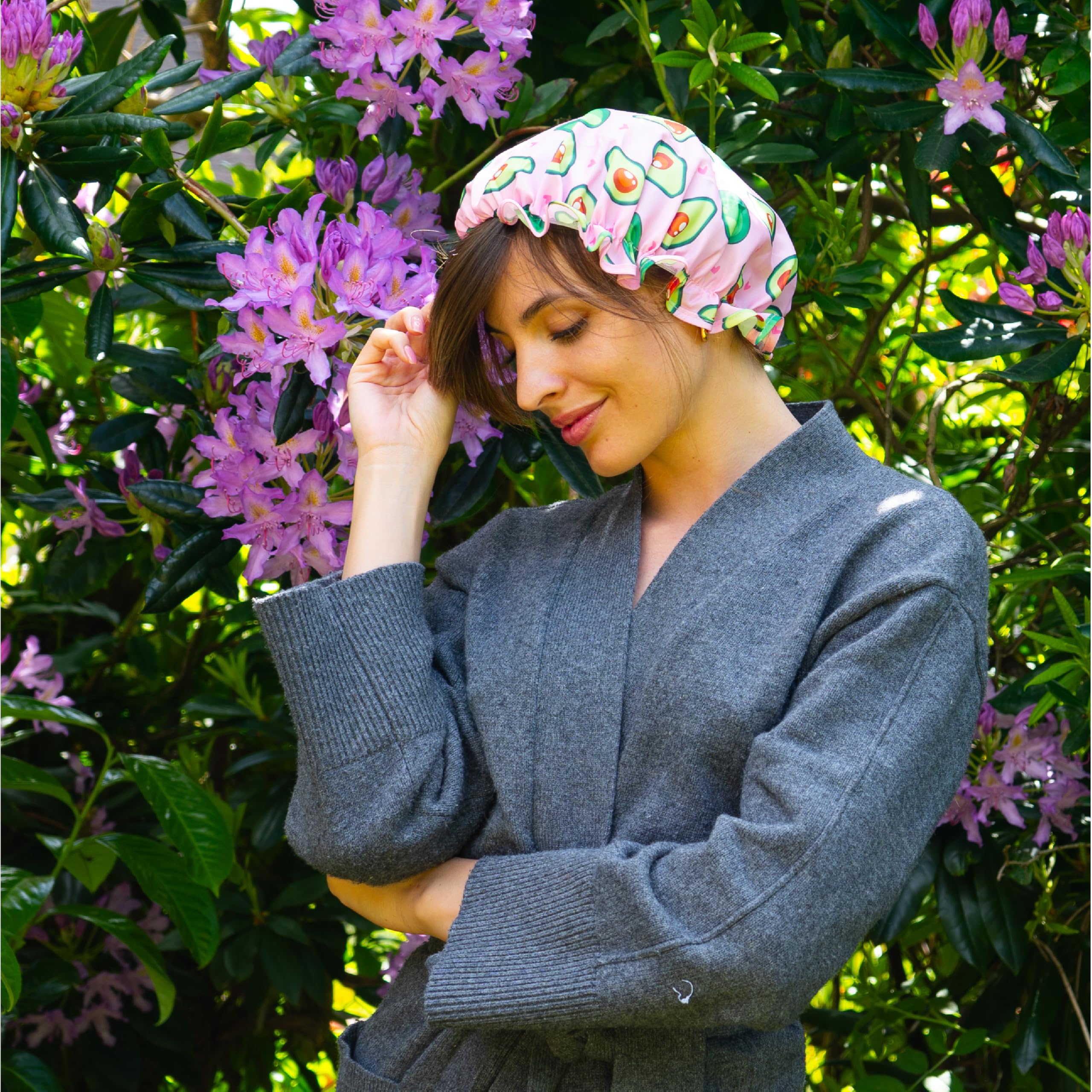 SMUG Shower Cap, Black, 1 Pack - Image 4