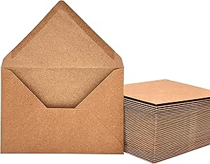 60 Buste Colorate Con Buste E Biglietti: 6 Colori, Formato 110x160 Mm, Colla Umida, Carta 110 E 240 G/m², Per Inviti E Biglietti Fai-da-te