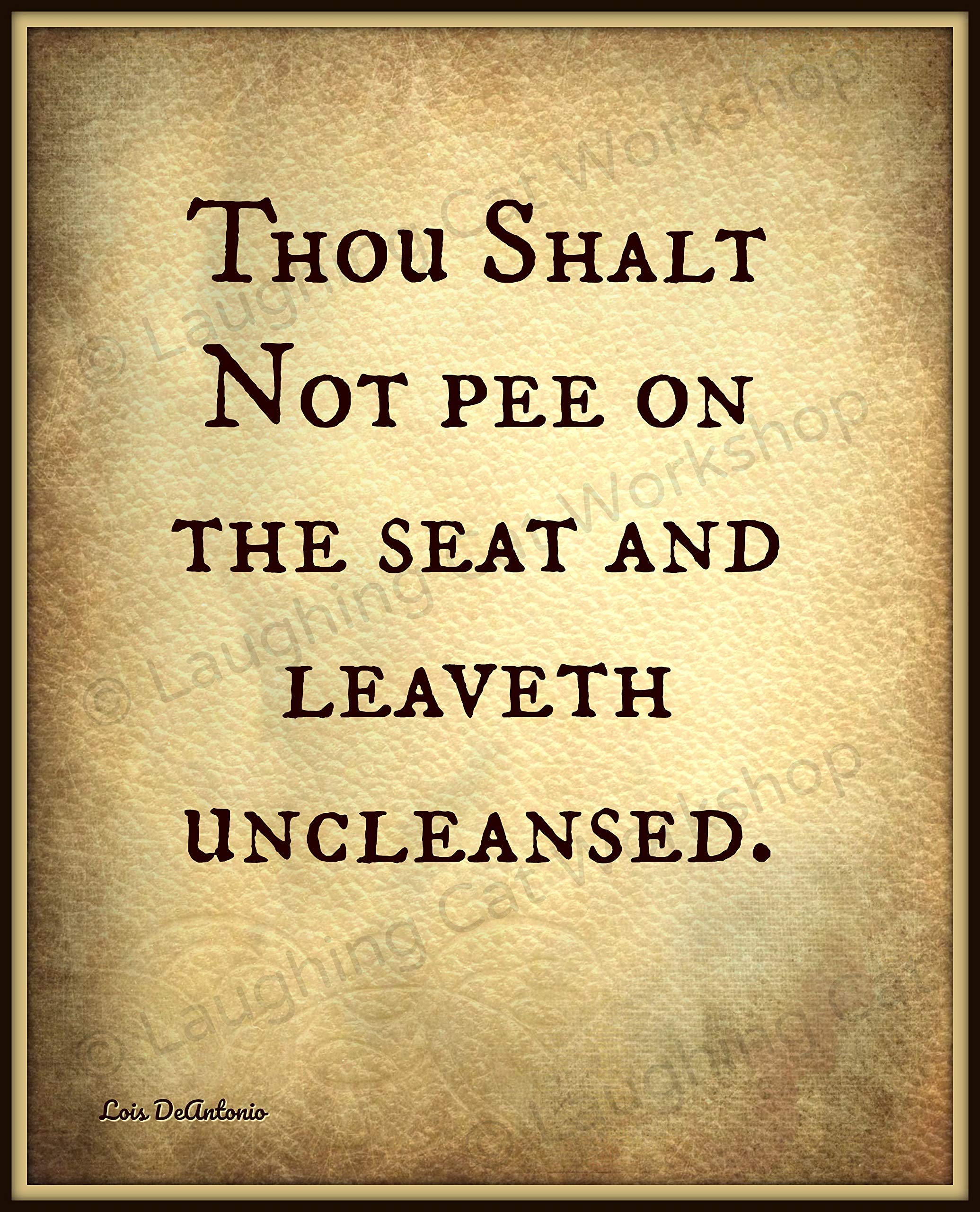 Buy Funny Bathroom art print Clean toilet art Biblical Bible guys men's