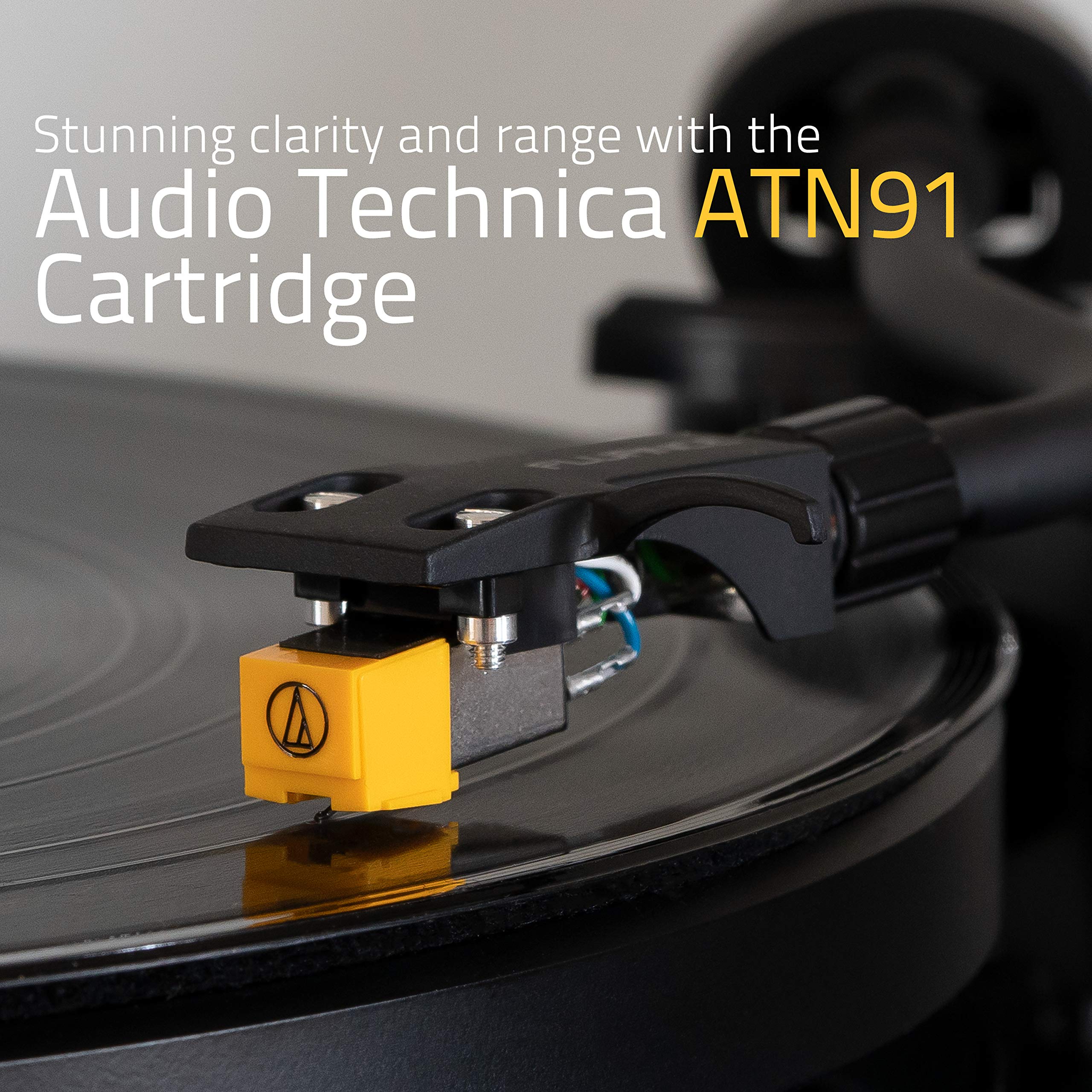Image secondaire de Fluance RT80 Classique Platine Vinyle Haute Fidélité avec Cellule Audio-Technica AT91, Entraînement par Courroie, Préampli Intég