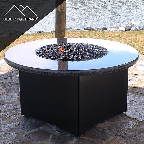 Miniatura 9 de Blue Ridge Brand  Perlas de vidrio templadode calidad profesionalperlas de 12" vidrio de espejo reflectante para hoguera y paisajismo, Ámbar (Dark