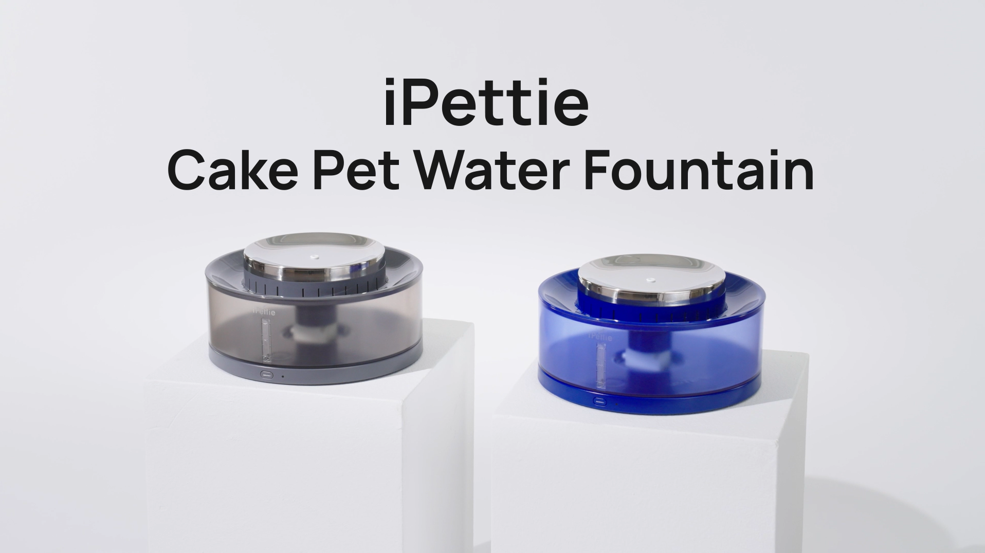 IPettie Cake Hunde Wasserbrunnen 8L - Großer Trinkbrunnen Für Mehrere Haustiere
