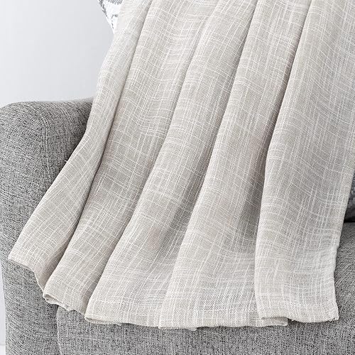 Miniatura 4 de Beda Home Cenefa de cortina texturizada de lino para cocina y sala de estar cenefa corta rústica para ventana pequeña, dormitorio, sótano,