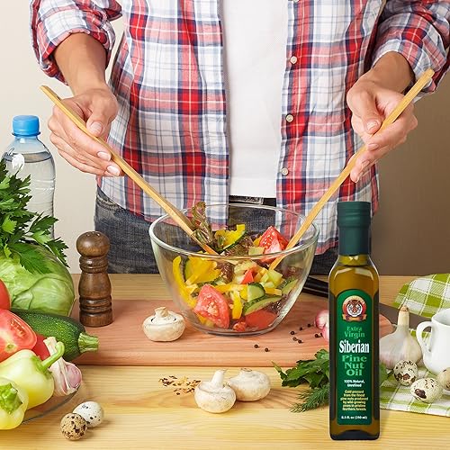 Miniatura 3 de Aceite de piñón siberiano extra virgen, 8.5 onzas