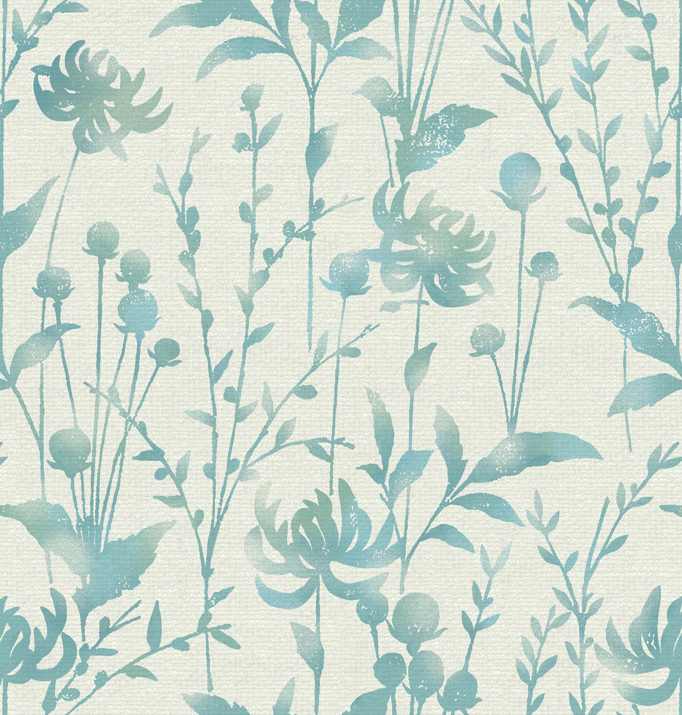 Papier peint floral bleu autocollant pour transformer votre chambre à coucher