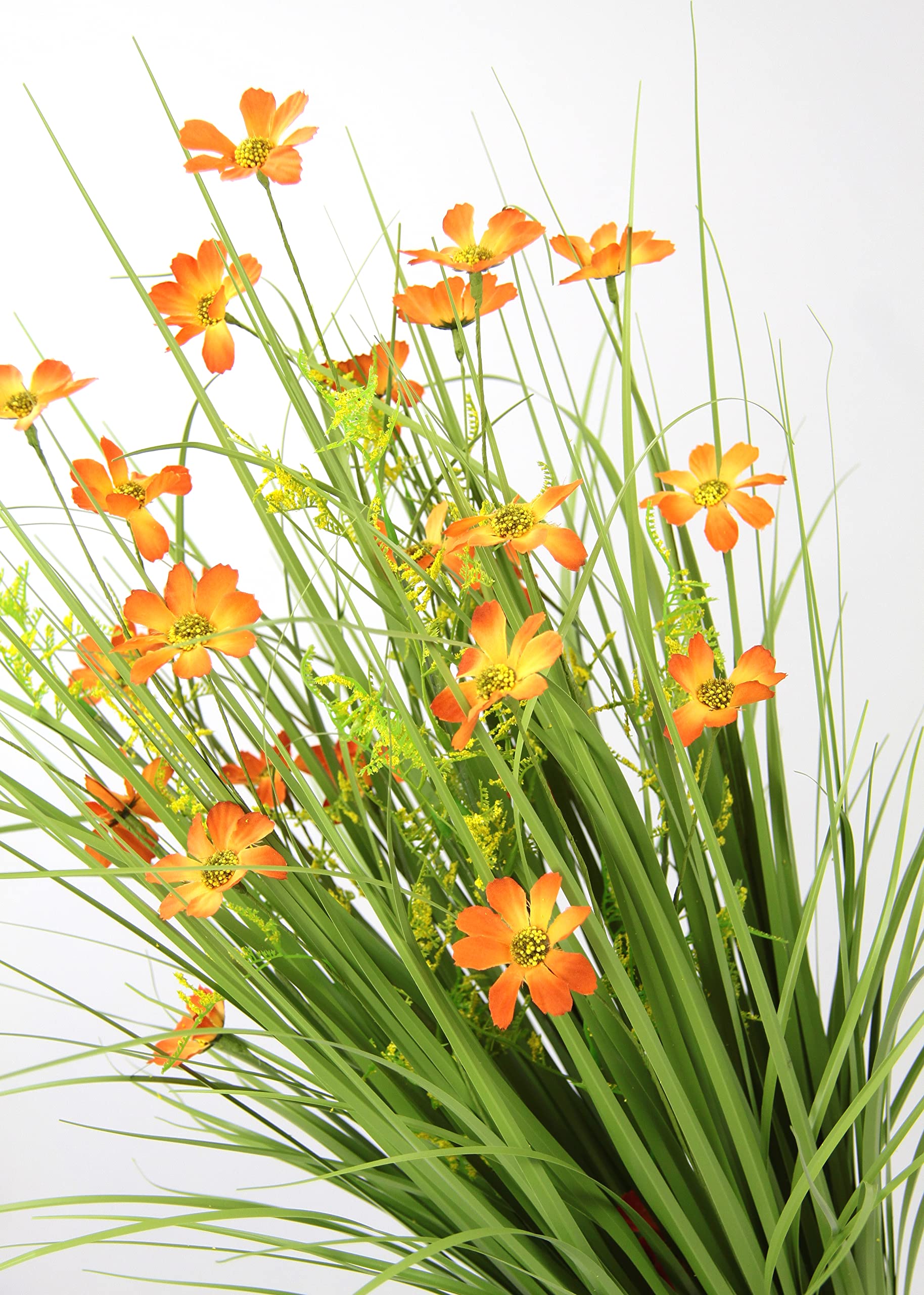Planta de Hierba con cosméticos y Mariposa Decorativa de Hierba Artificial para decoración de Pascua